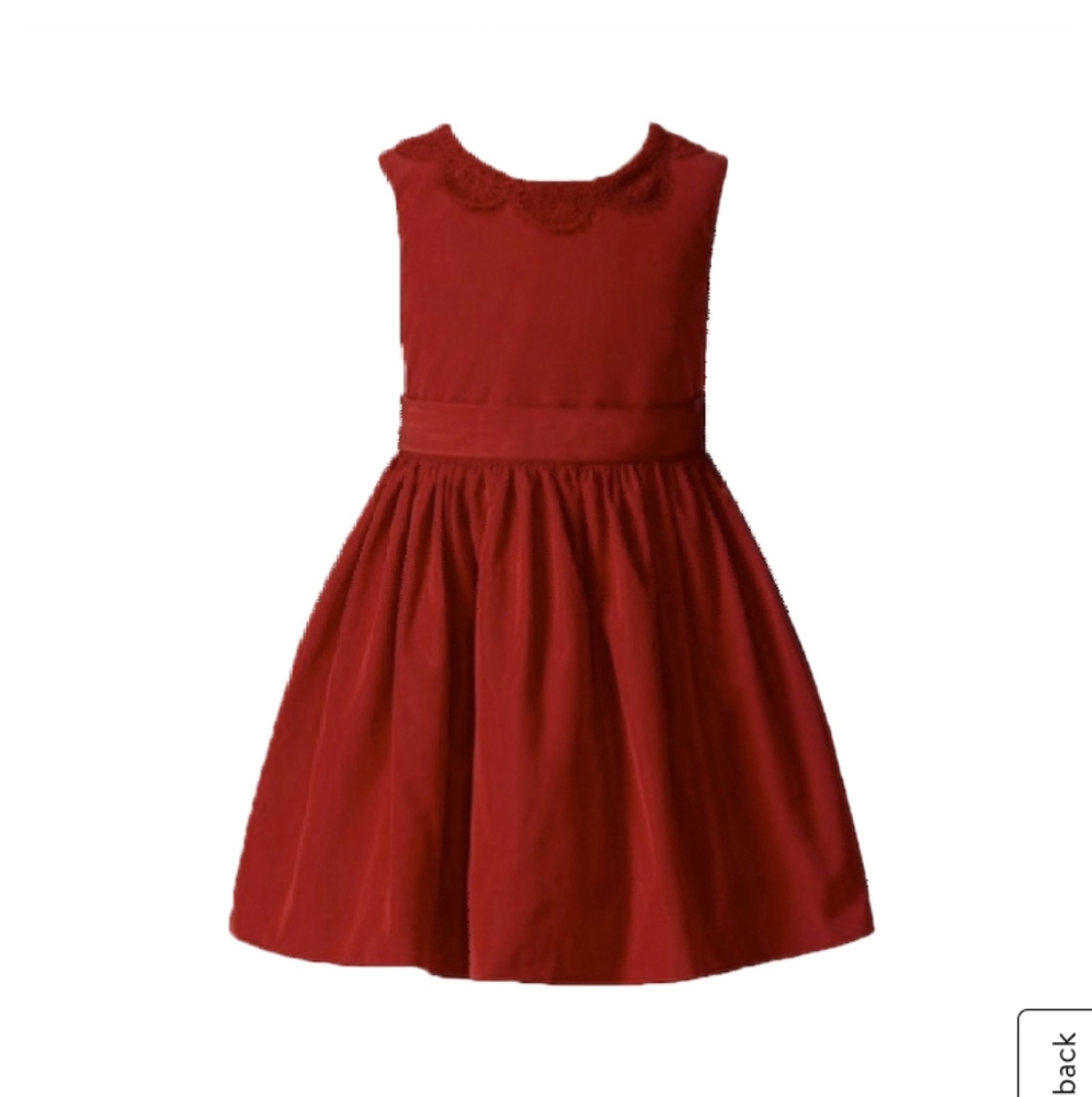 Jason Wu Neiman Marcus Lace Trim Dress Red 3T